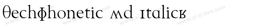 TechPhonetic Wd Italic字体转换